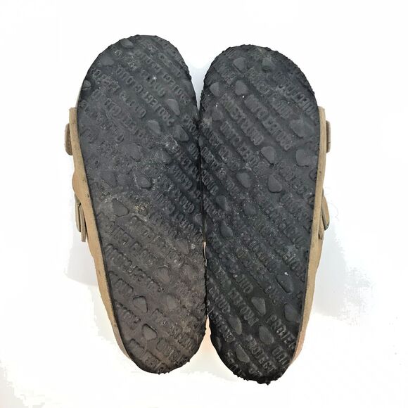 Project Cloud Venita Slides Women's 7.5 Tan Suede Leather Memory Foam Sandals - Picture 8 of 10